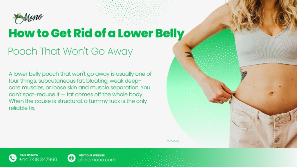 how to get rid of lower belly pooch, lower belly fat that won't go away, lower belly pooch not fat, mommy pooch