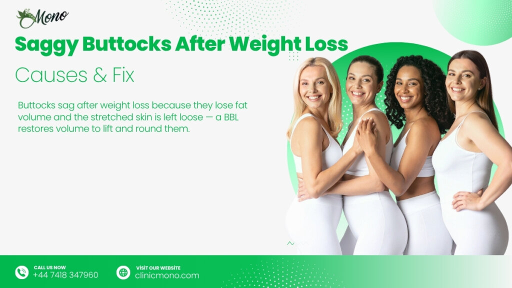 Lost weight and your bum is flat and saggy? Learn why weight loss deflates the buttocks and the procedures that truly restore shape.