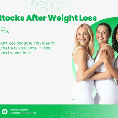 Lost weight and your bum is flat and saggy? Learn why weight loss deflates the buttocks and the procedures that truly restore shape.