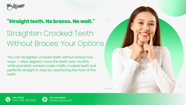 Want straighter teeth without braces? Compare clear aligners and veneers, see what each fixes, and find the fast route to a straight smile.
